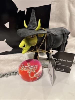Wizard Of Oz collectible Vintage Cows On Parade Udderly Wicked Witch #7245 - Thumbnail 3