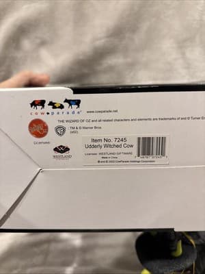 Wizard Of Oz collectible Vintage Cows On Parade Udderly Wicked Witch #7245 - Thumbnail 4