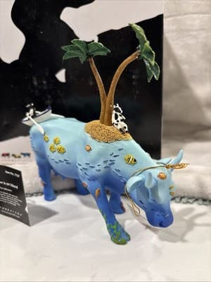 Cow Parade No Cow is an Island Figurine, Westland Giftware, #7707, - Thumbnail 2