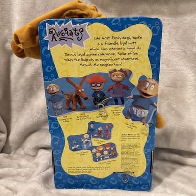 Vintage Mattel 1997 Rugrats Barking Spike Dog Plush RARE Collectible NIB NEW - Thumbnail 5