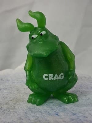 YOWIE CRAG Guardian Animals w Superpowers Collection 2" Green Sparkle Figurine