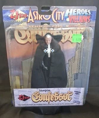Vintage 1998 ZJ Toys Toy Vault Astro City Heroes Vampire Confessor Figure Sealed