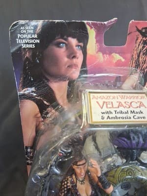 NIB Vintage Xena Warrior Princess Velasca with Tribal Mask & Ambrosia Cave - Thumbnail 4