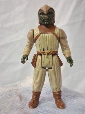 Vintage 1983 Kenner Star Wars ROTJ Figure Jabba The Hutt Klaatu Skiff Guard