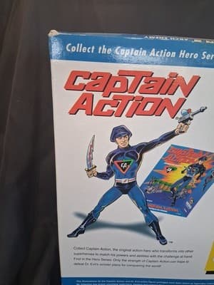 NIB Captain Actions Arch Enemy Dr. Evil 12” Action Figure 1998 Karl Art Fair Box - Thumbnail 8