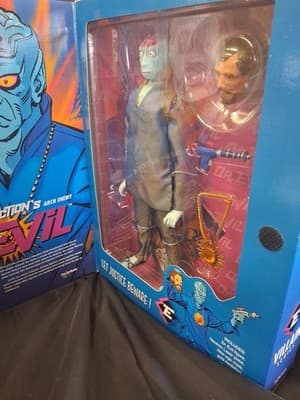 NIB Captain Actions Arch Enemy Dr. Evil 12” Action Figure 1998 Karl Art Fair Box - Thumbnail 15