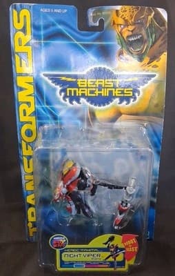 Night Viper Transformers Beast Machines 2000 Hasbro Action Figure NEW SEALED