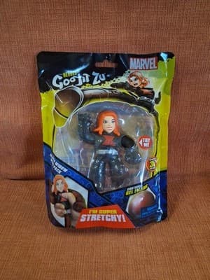 Marvel Heroes of Goo Jit Zu Super Stretchy 5" BLACK WIDOW Gel Filled Figure USA