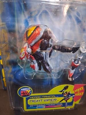 Night Viper Transformers Beast Machines 2000 Hasbro Action Figure NEW SEALED - Thumbnail 2