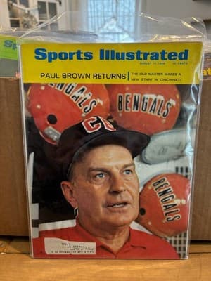 X5 1968 PAUL BROWN BENGALS Aug 12 Sports Illustrated