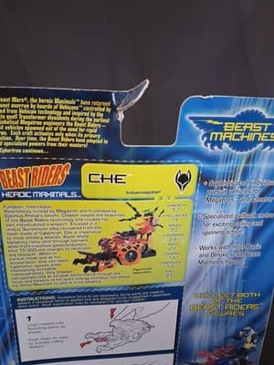 NEW 2000 HASBRO TRANSFORMERS BEAST MACHINES RIDERS HEROIC MAXIMAL CHE CHEETAH - Thumbnail 7