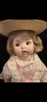Lovely Shirley Temple Inspired Handmade Porcelain Doll Torros Collection - Thumbnail 2