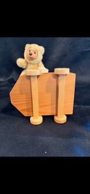 Raikes Bears Bear with Wooden Wagen Set Nursery Miniatures - Thumbnail 4