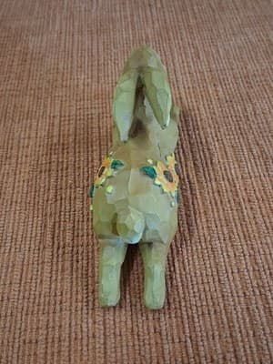 Ganz Resin Easter Bunny Rabbit Figurine With SunFlowers 🌻 🐰 - Thumbnail 5