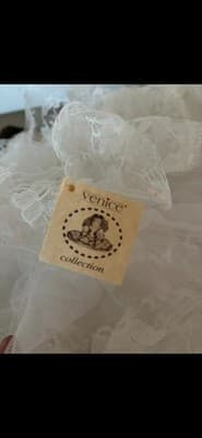 Porcelain Doll Bride White Wedding Dress & Veil Venice Collection Handmade - Thumbnail 3