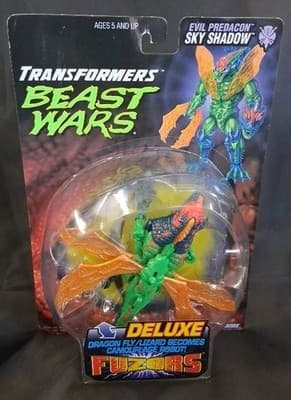 Transformers Beast Wars Fuzors Deluxe Sky Shadow Dragon Fly Lizard Predacon