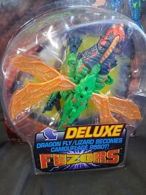 Transformers Beast Wars Fuzors Deluxe Sky Shadow Dragon Fly Lizard Predacon - Thumbnail 2