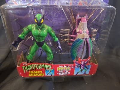 Beetle Insect Armor (Vintage Marvel Spider-Man Spider Force, Toybiz) Sealed - Thumbnail 4