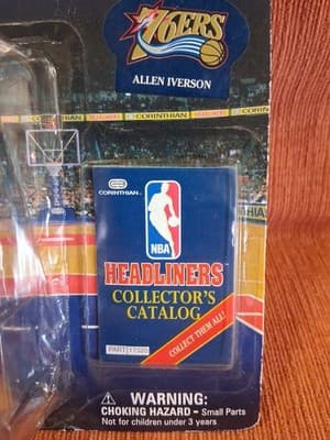 1997 NBA Corinthian Headliners Allen Iverson 76ers Figure - Thumbnail 3