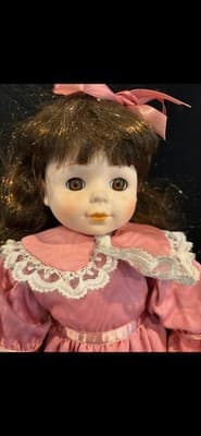Victoria Gallery Collection Porcelain Doll Victorian Pink Dress Spirit Of Love - Thumbnail 2