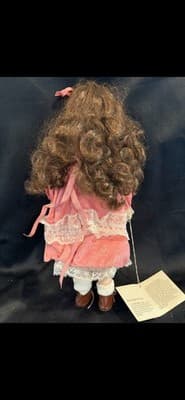 Victoria Gallery Collection Porcelain Doll Victorian Pink Dress Spirit Of Love - Thumbnail 6
