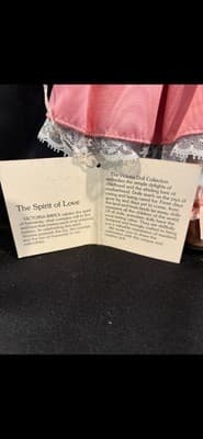 Victoria Gallery Collection Porcelain Doll Victorian Pink Dress Spirit Of Love - Thumbnail 3