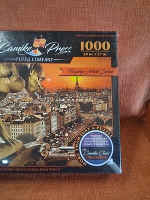 Camike Press Puzzle Co. 1000 Pieces PARIS WATCH Made USA , More Than Puzzle NEW - Thumbnail 3