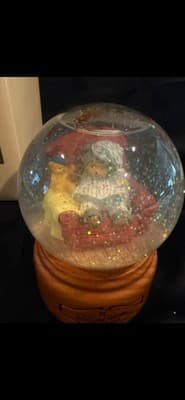 ROBERT RAIKES MUSICAL SNOWDOME " BENJAMIN ", USED, WITH BOX - Thumbnail 4