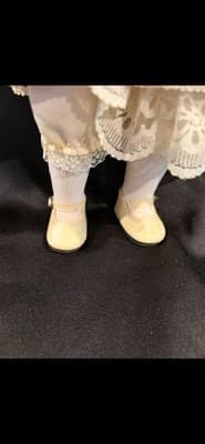 Dynasty Doll Collection Porcelain Doll Cute Red And White Outfit - Thumbnail 4