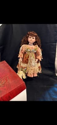 Dynasty Doll Collection Francine Porcelain Doll - Thumbnail 10