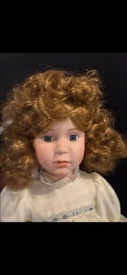 Dynasty Doll Collection AMBER Porcelain Doll IN BOX - 16 1/2" Tall Lovely - Thumbnail 2