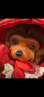 Wood Bear Robert Raikes' Nicolette Christmas & Box Vntg - Thumbnail 2