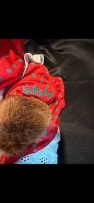 Wood Bear Robert Raikes' Nicolette Christmas & Box Vntg - Thumbnail 7