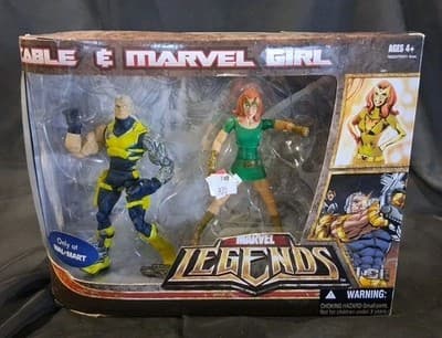 2007 Hasbro Marvel Legends CABLE & MARVEL GIRL 6” Figure Set