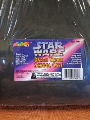 Star Wars Darth Vader School Case Rose Art 1997 New Sealed - Thumbnail 5