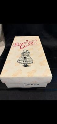 Noble Porcelain Clown Doll Hand Painted Flowers With Pink Outfit Collectible - Thumbnail 7