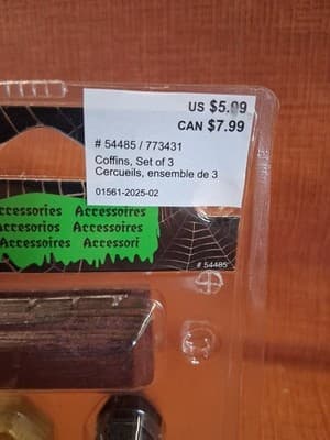 Lemax Spooky Town Coffins Set of 3 Tombstones RIP #74243 Halloween Village 2007 - Thumbnail 4