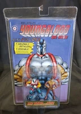 Rob Liefeld's Youngblood Die Hard and Link Mini Figures Placo Toys 1995 NEW NIP