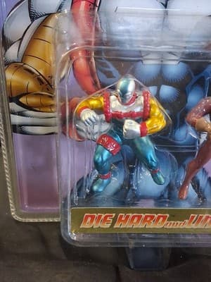 Rob Liefeld's Youngblood Die Hard and Link Mini Figures Placo Toys 1995 NEW NIP - Thumbnail 3