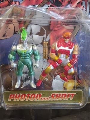 Playco Toys Youngblood Photon & Shaft Figures - Sealed Package has damage 1995 - Thumbnail 2