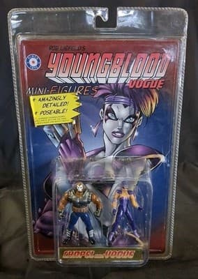 1995 Placo Rob Liefield YOUNGBLOOD Chapel & Vogue Mini-Figures