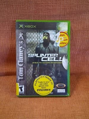Tom Clancy's Splinter Cell (Microsoft Xbox, 2002)- No Manual