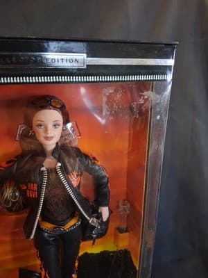 Harley Davidson Motorcycle Flames Red Head Barbie 29207 #5 Mattel 2000 New! - Thumbnail 3