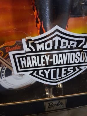 Harley Davidson Motorcycle Flames Red Head Barbie 29207 #5 Mattel 2000 New! - Thumbnail 6