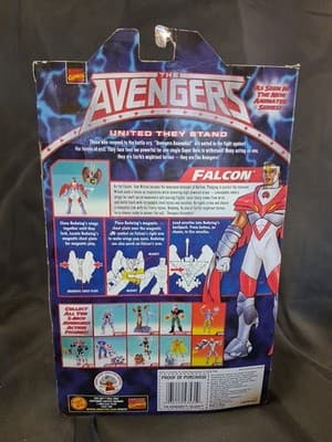 NEW TOY BIZ AVENGERS UNITED THEY STAND FALCON PACKAGE WITH REDWING FIGURE! e4 - Thumbnail 5