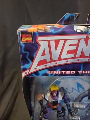 NEW THE AVENGERS UNITED THEY STAND HAWKEYE ACTION FIGURE MARVEL TOYBIZ 1999! S6 - Thumbnail 3