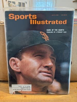 7/6/1964 San Francisco Giants Pennant Drive Al Dark Sports Illustrated Magazine