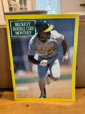 Beckett Baseball Card Monthly #66 September 1990 Henderson Athletics Fisk
