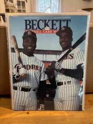 1991 Beckett Monthly Tony Gwynn Fred McGriff Cover San Diego Padres