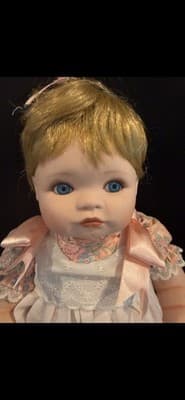 Jessica 1989 Porcelain Girl Doll The Hamilton Collection 18” 3lb Heritage Dolls - Thumbnail 2